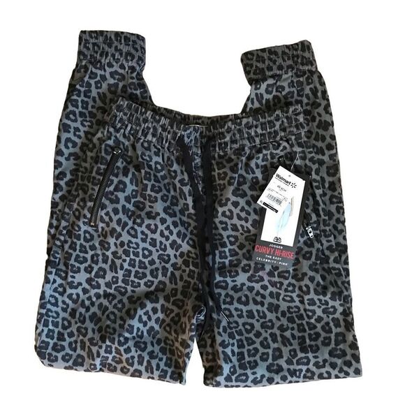 Celebrity Pink SZ XS Leopard print joggers drawstring elastic waist high rise - Picture 1 of 4